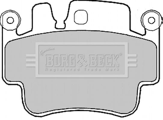 BORG & BECK Комплект тормозных колодок, дисковый тормоз BBP2202